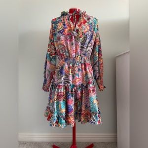 Colourful unique patterned dress